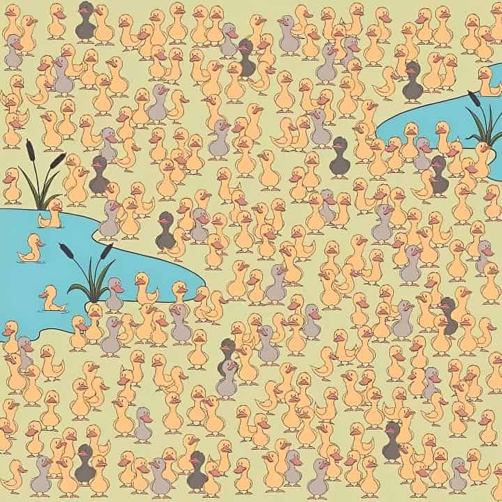 Optical Illusion: Only 5% Of People Can Find A Chick Among The Ducks In ...